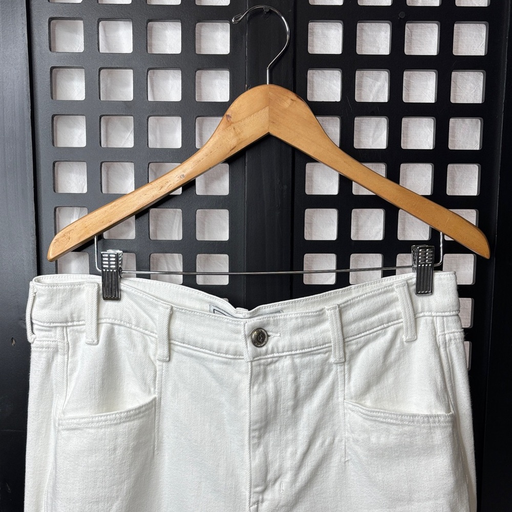 🤍 AYR The Beat High Waist Straight Jeans Women 32 White Denim 🤍 - Picture 3 of 16